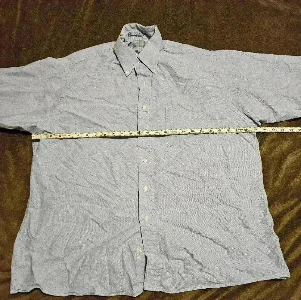 The Kensington Collection, 18-34, light blue two ply oxford, made in the USA - Picture 7 of 8